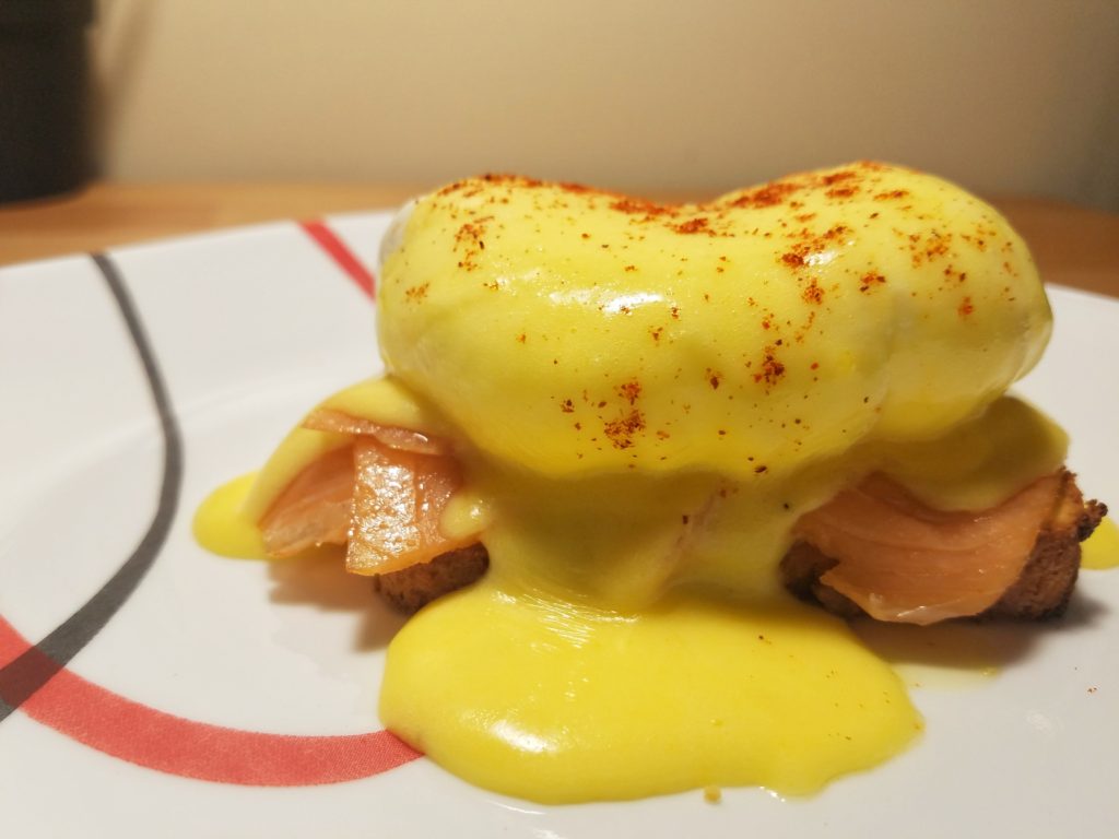 Smoked Salmon Eggs Benedict with Caper Butter Hollandaise Recipe